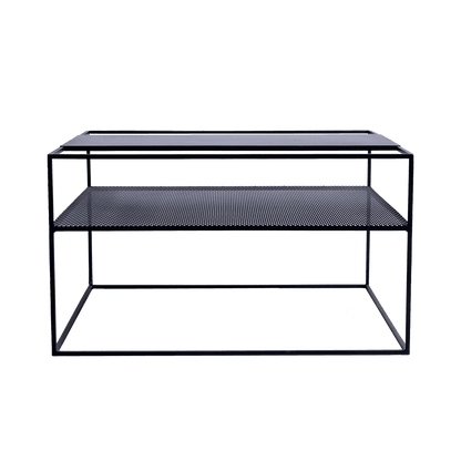 Tavolino da Caffè MATRIX Metallo 80, Nero