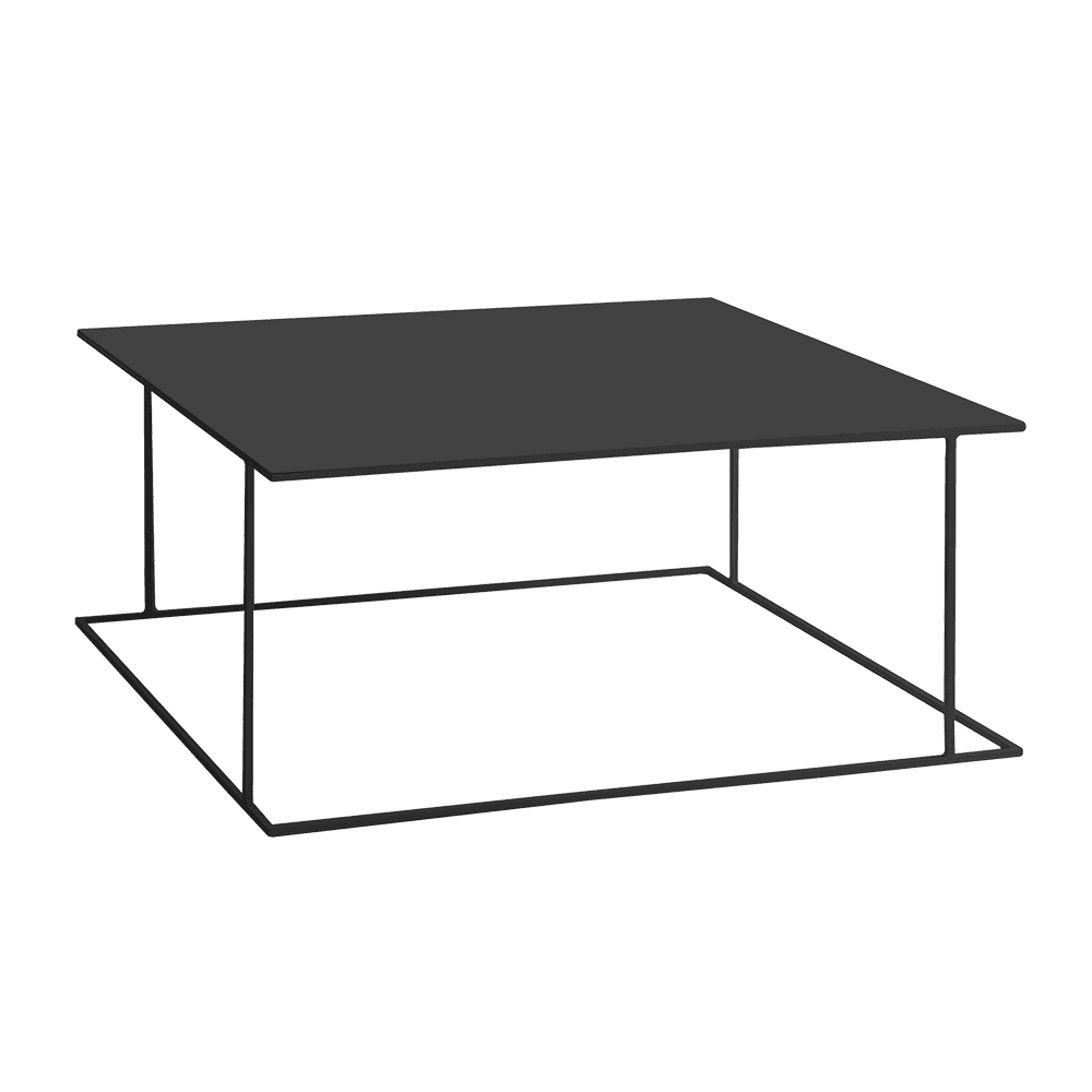 Tavolino WALT METAL 100x100 nero