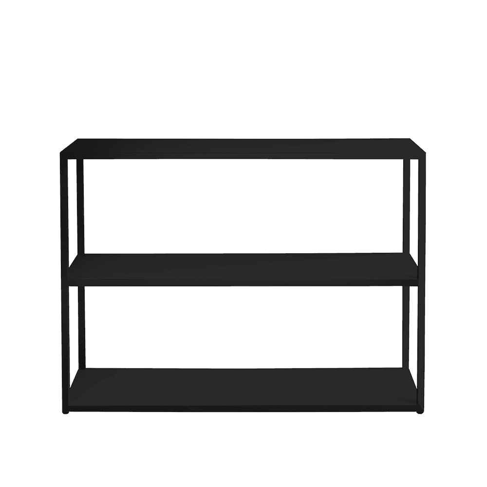 Libreria HYLLER METAL 100x75 - Nero