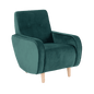 PANDA armchair - avocado, natural