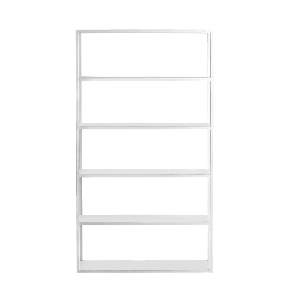 Libreria HYLLER METAL 100×180, bianco