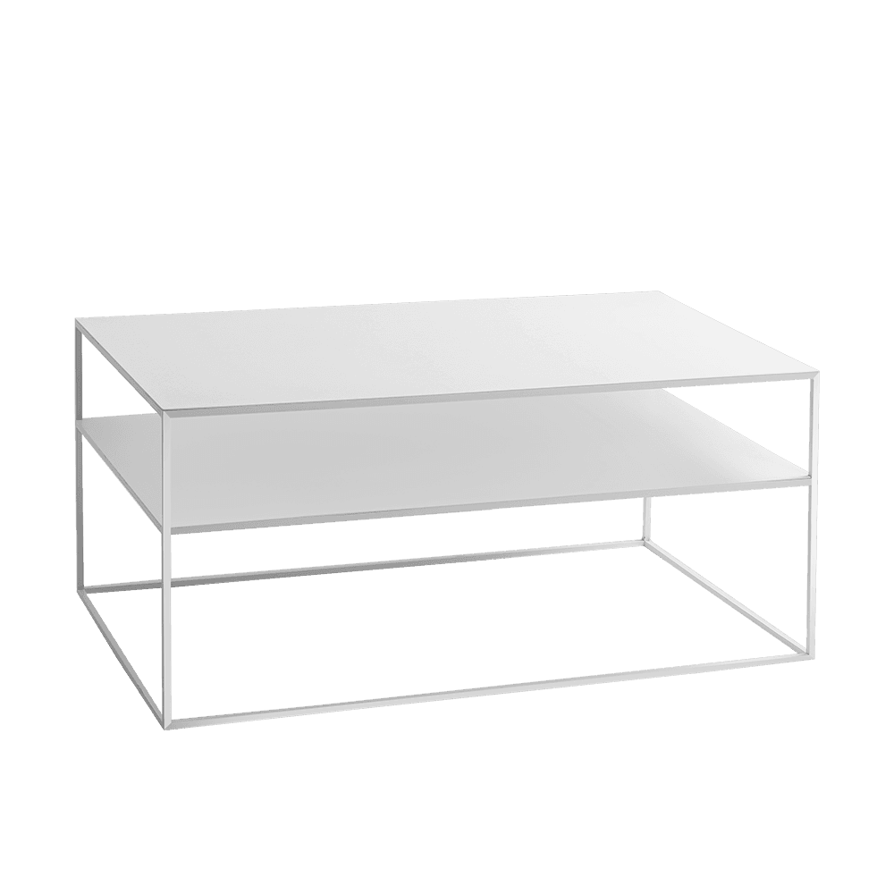 Couchtisch TENSIO 2 FLOOR METAL 100x60, weiß