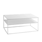 TENSIO 2 FLOOR METAL coffee table 100x60, white