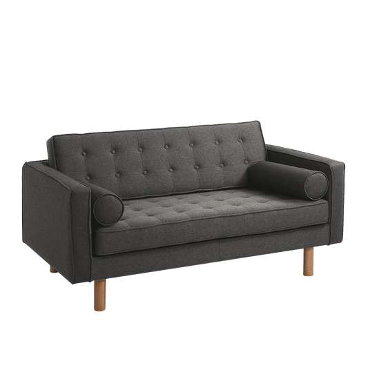 2-Sitzer-Sofa TOPIC WOOD, Stahl, Natur