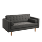 2-Seater Sofa TOPIC WOOD, Steel, Natural