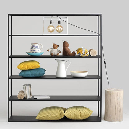 Libreria HYLLER METAL 150x180, nero