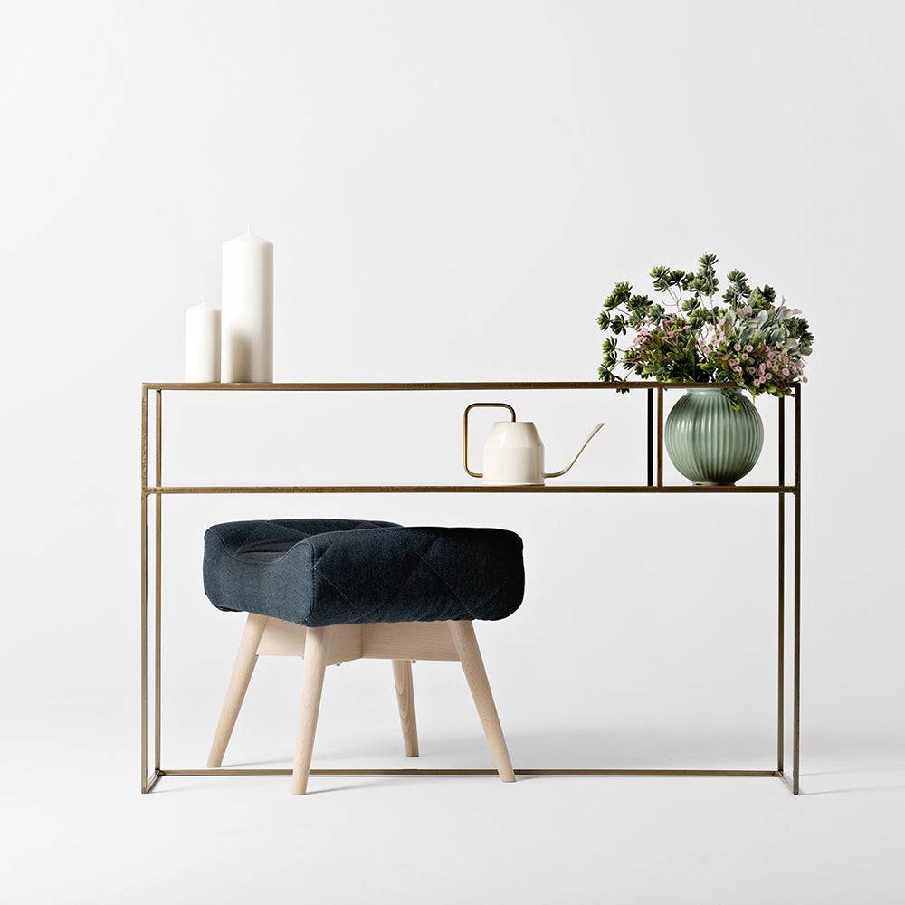 Tavolo Console Senso Flower Metal 120x25 Oro