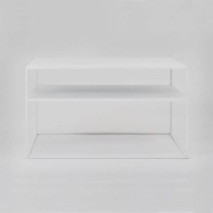 Tavolino Tensio 2 Floor Metal - bianco