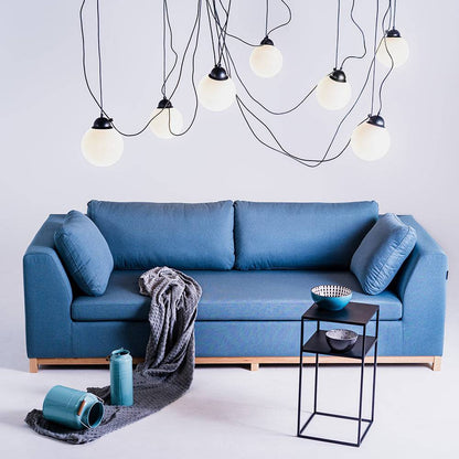 Lampada a Sospensione POPO GLASS M 7 - Nero