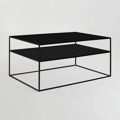 Tavolino TENSIO 2 FLOOR METAL 100x60, nero