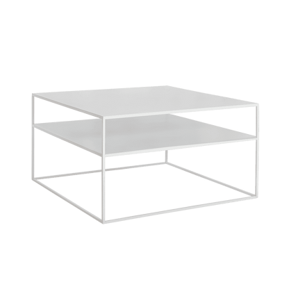 Tavolino Tensio 2 Floor Metal - bianco