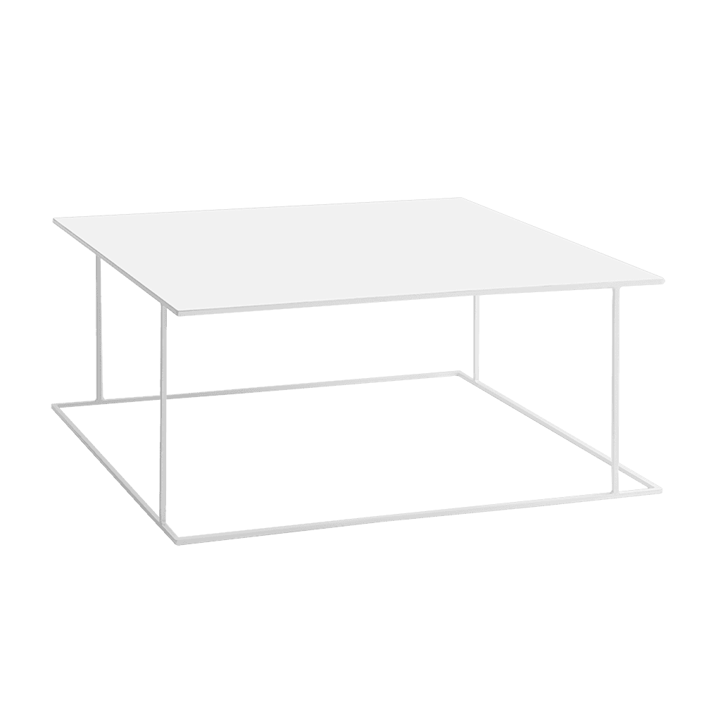 Tavolino WALT METAL 100x100 Bianco