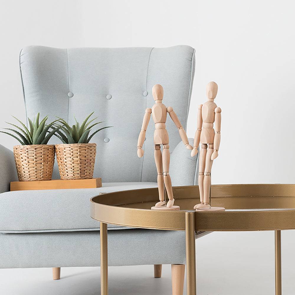 Couchtisch HANNA METAL 80 - Gold