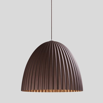 Hängeleuchte PLISSART L braun/Kupfer