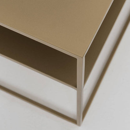 Tavolino TENSIO 2 FLOOR METAL 100x60, oro