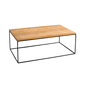 TENSIO WOOD Coffee Table 140x80, oak veneer, black