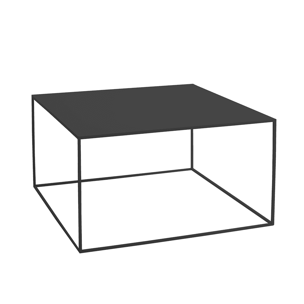 Tavolino Tensio Metal 80 Nero