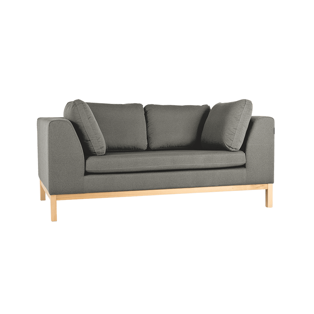 Divano 2 posti AMBIENT WOOD - kwarc, naturale