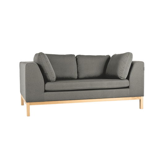 Sofa 2-Sitzer AMBIENT WOOD - Quarz, natur