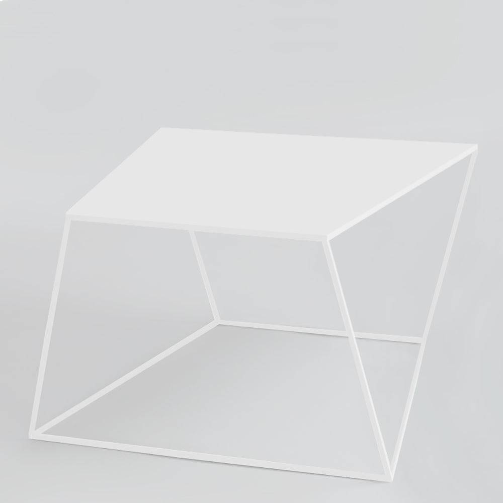 Tavolino ZAK METAL 80 bianco