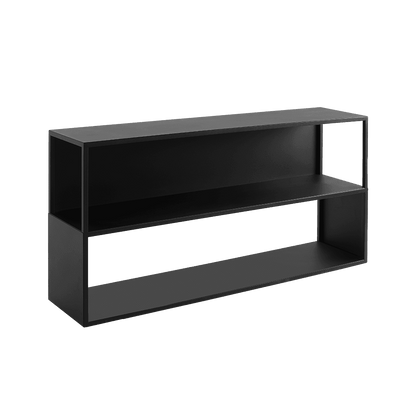 Libreria HYLLER SIDE METAL 150x75, nero