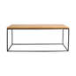 Tensio Solid Wood Coffee Table 100x60 - Black