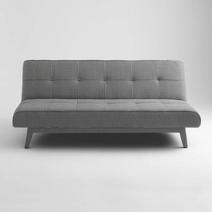 Divano letto 2 posti MODES Dark Pepita, nero
