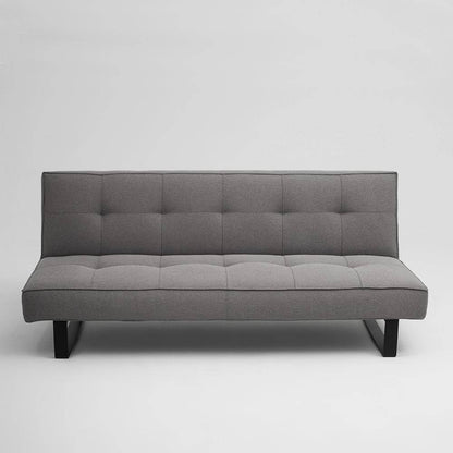 Divano Letto 2 Posti Sleek, Acciaio Nero