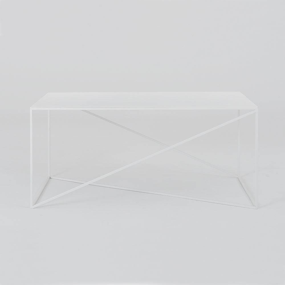 Beistelltisch MEMO METAL 100x60 Weiß