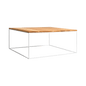 Tensio Solid Wood Coffee Table 100x100 - White