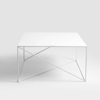 Tavolino MEMO METAL 100x100 Bianco