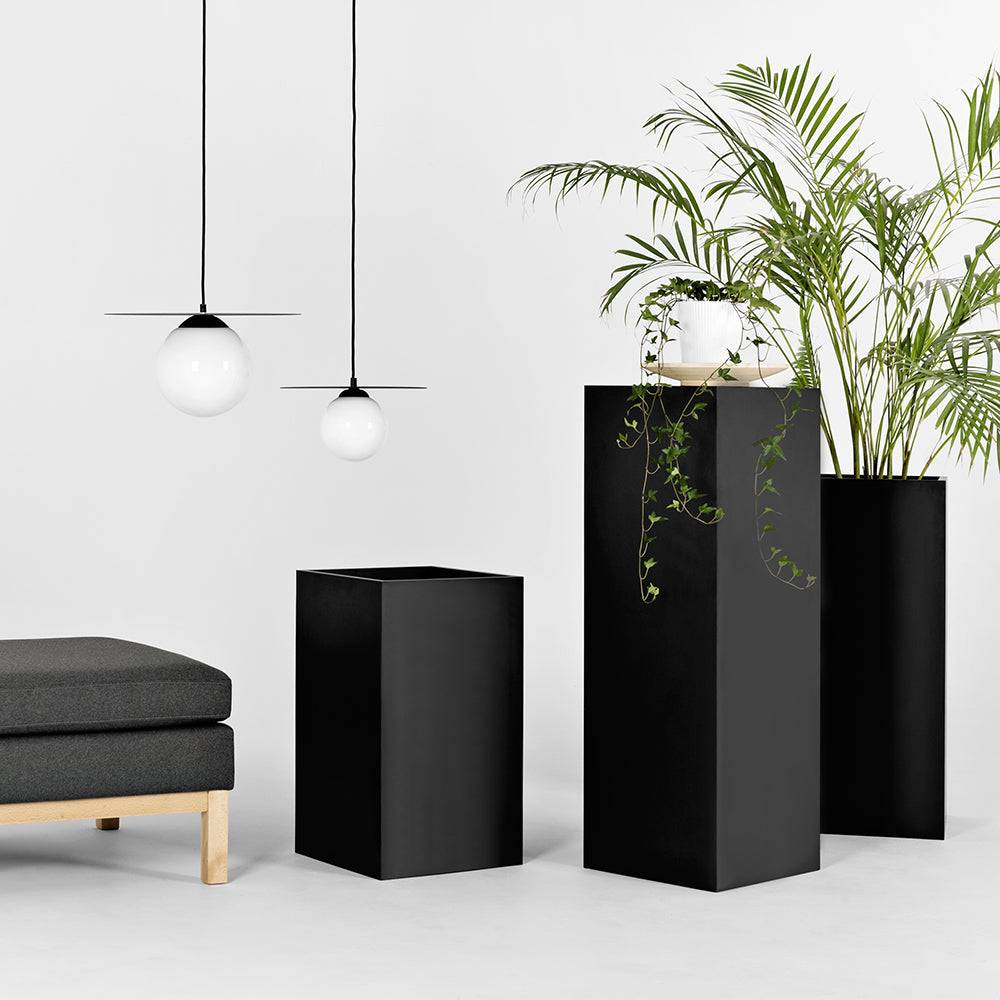 Vaso PALMUS 100x35x35 - nero