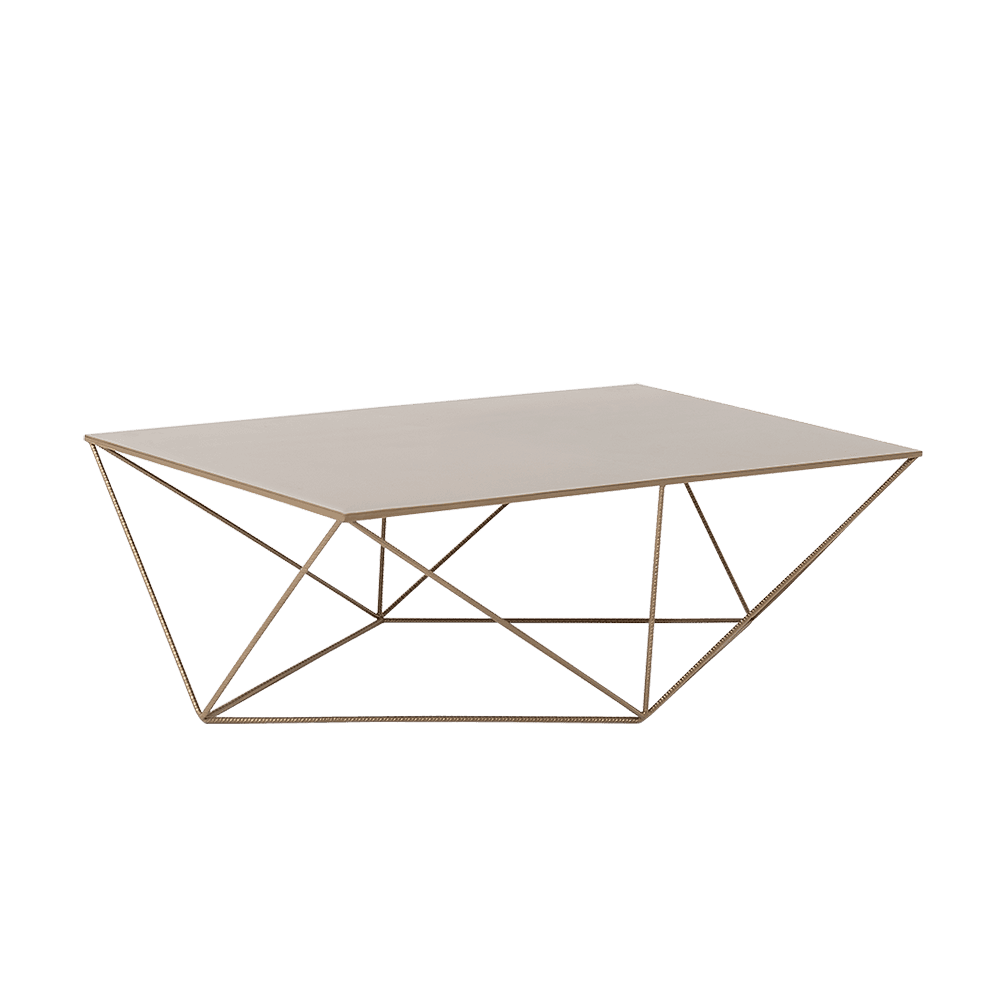 Tavolino DARYL METAL 140, oro