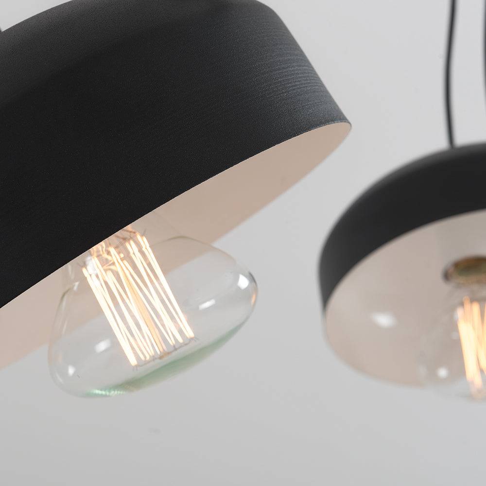 Pendelleuchte POPO FLAT L 6 - Schwarz