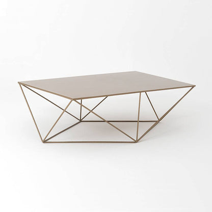 Tavolino DARYL METAL 140, oro