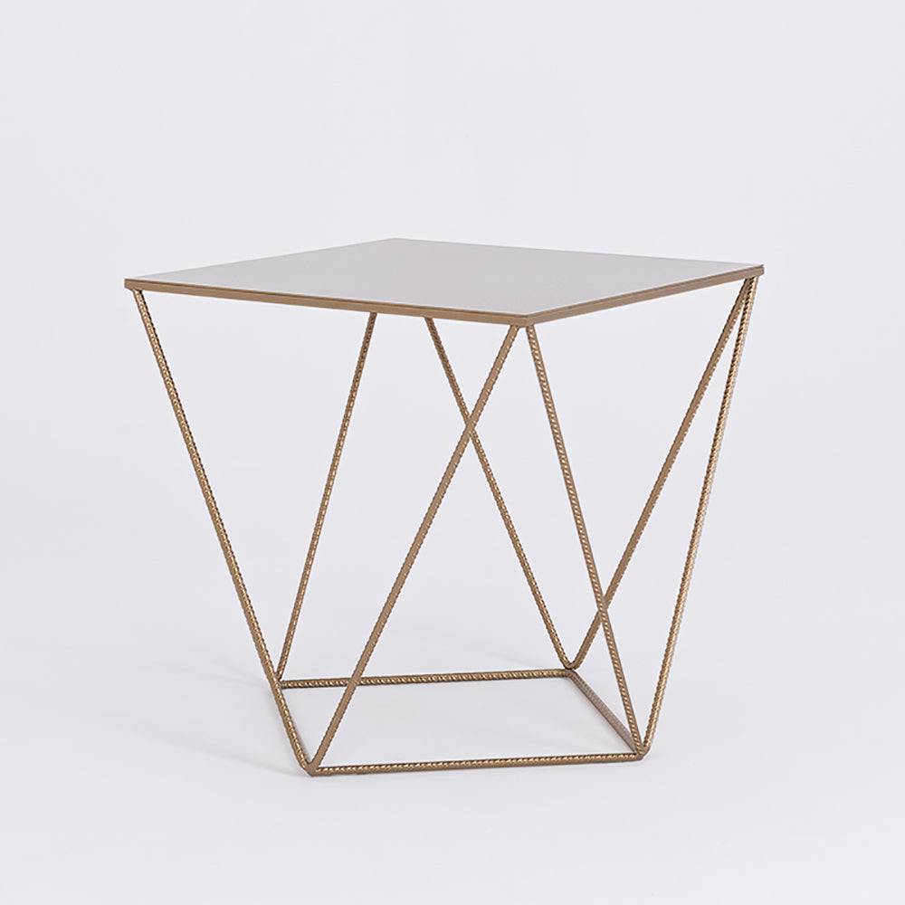 Tavolino DARYL METAL 60, oro