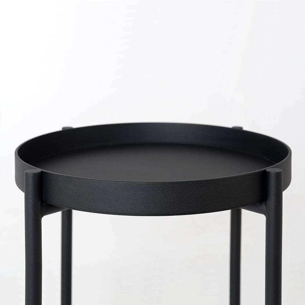Tavolino laterale HANNA METAL - nero