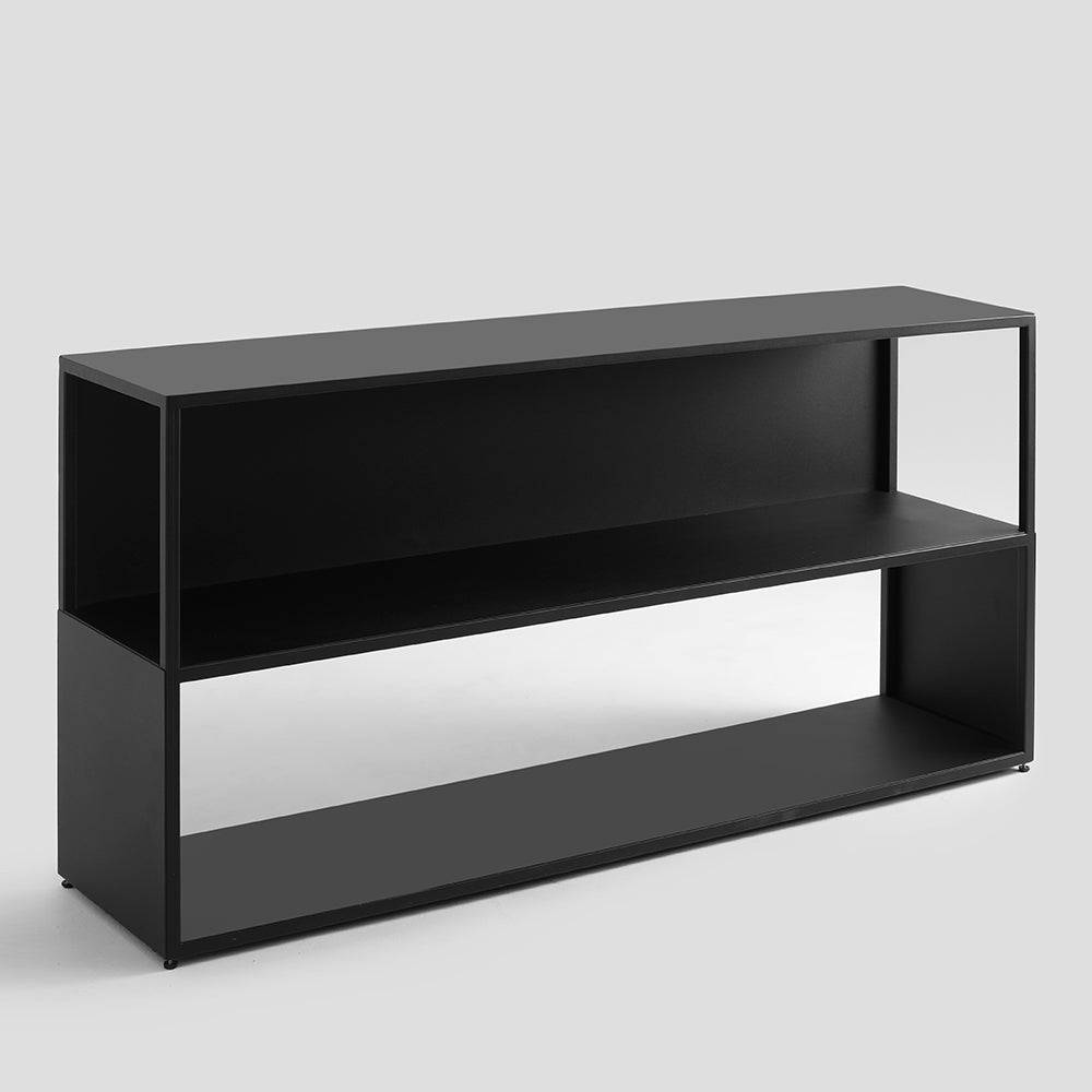 Libreria HYLLER SIDE METAL 150x75, nero