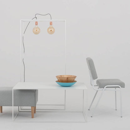 Sedia SIMPLE - platino, bianco