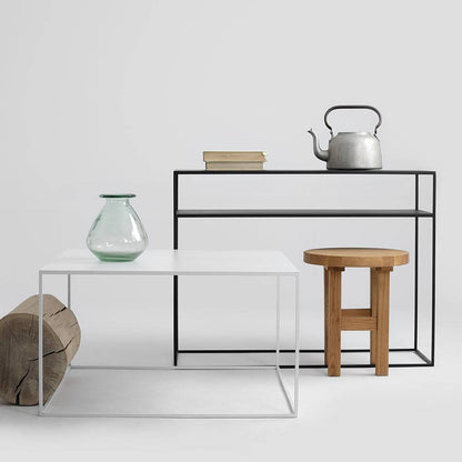 Tavolino Tensio Metal 80 Bianco