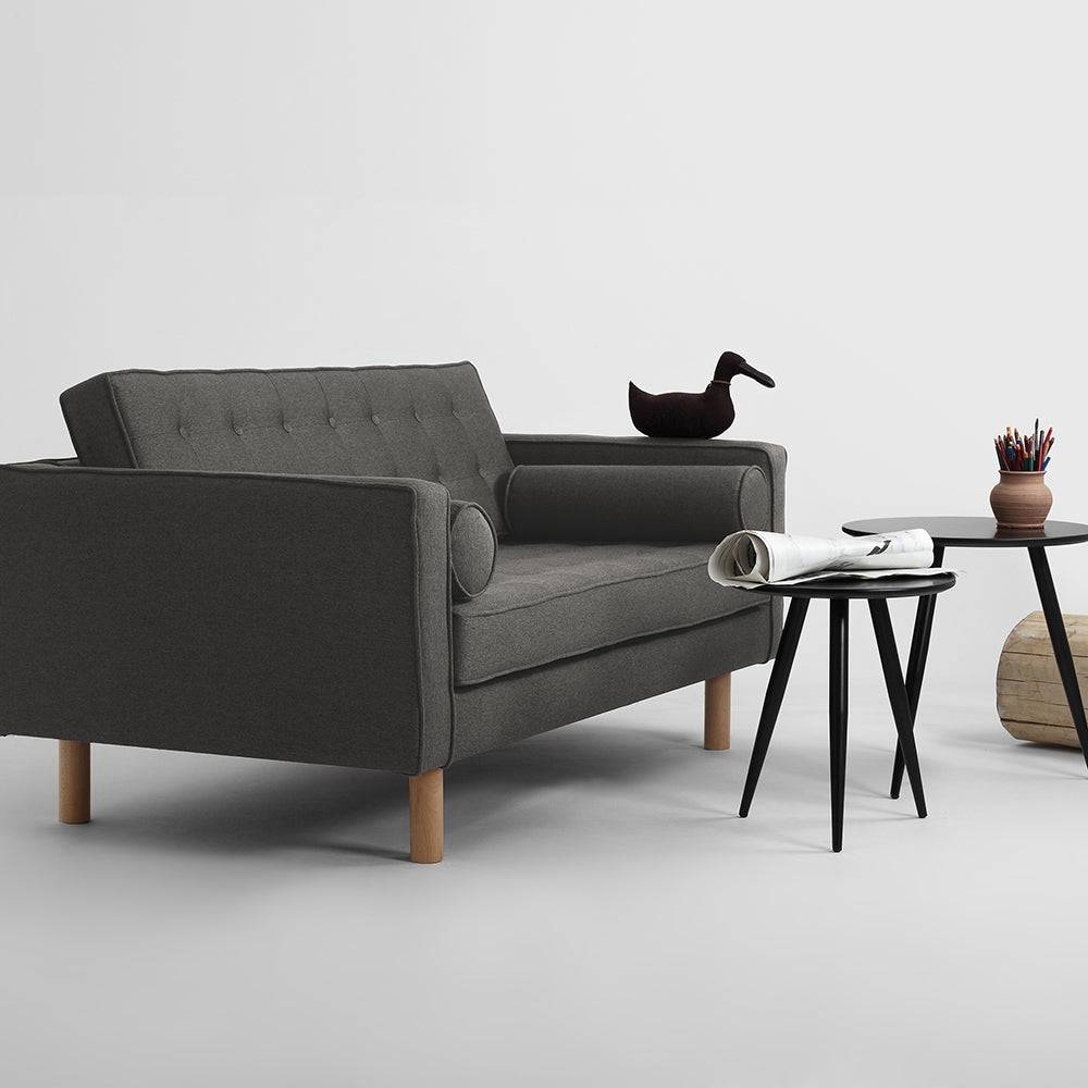 Schlafsofa 2-Sitzer TOPIC WOOD, Stahl, Natur