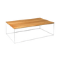 TENSIO WOOD Coffee Table 100x60, oak veneer, white