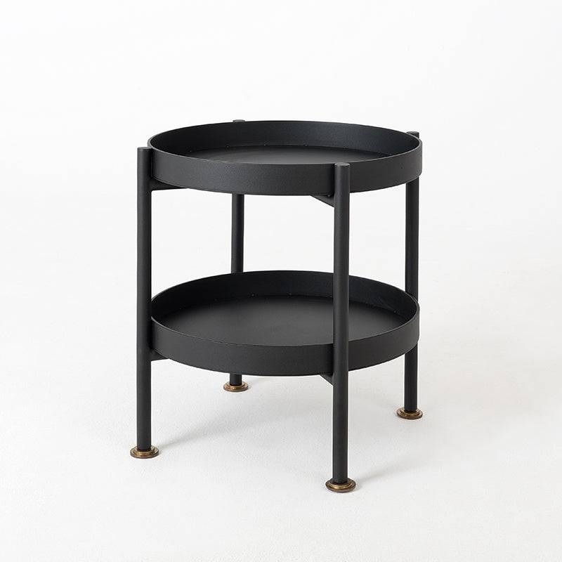 Couchtisch HANNA METAL, doppelt – schwarz