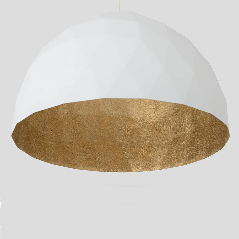 Lampada a Sospensione LEONARD L - Oro e Bianco