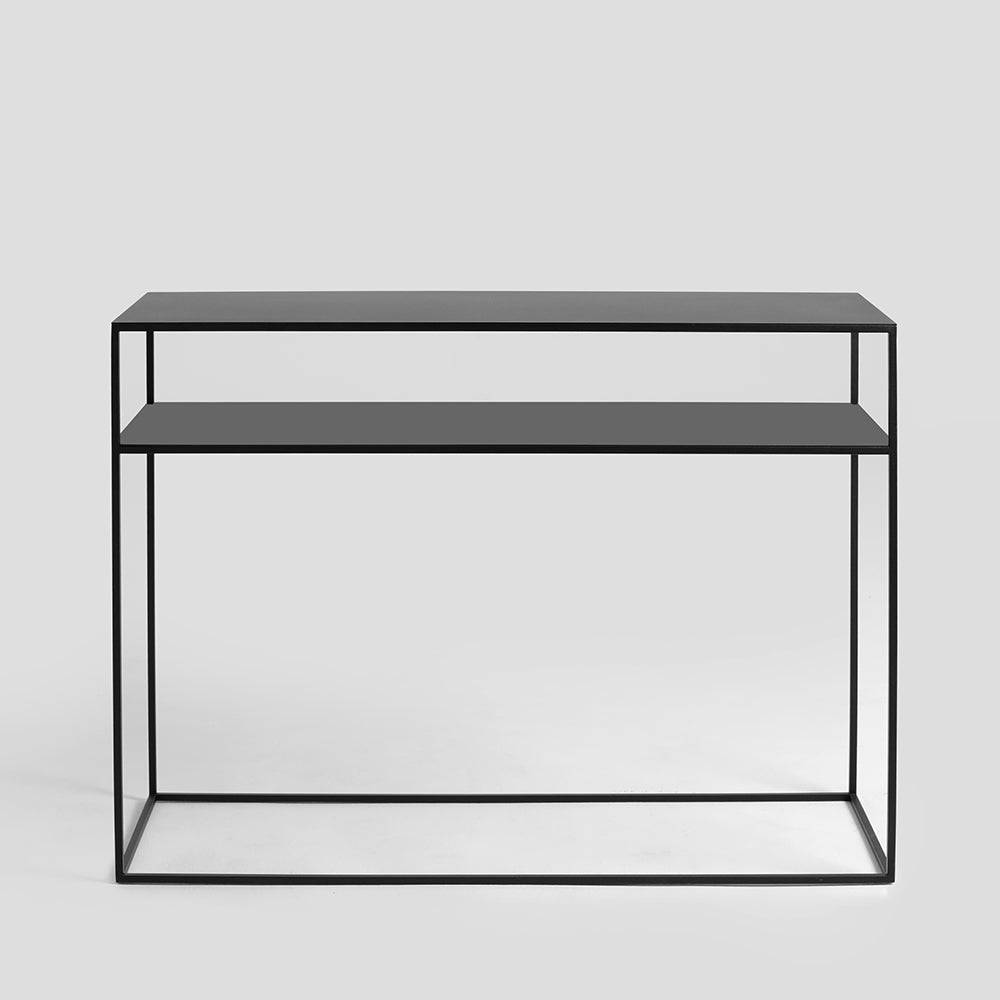 Console TENSIO 2 Floor Metal 100x35 - Nero