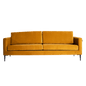 3-Seater Sofa VERGAN - Passion Fruit, Black