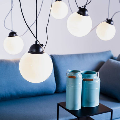 Lampada a Sospensione POPO GLASS M 5 - Nero