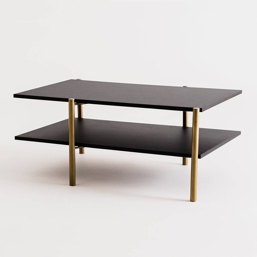 Tavolino RAVE BASIC 100x60 - nero, oro