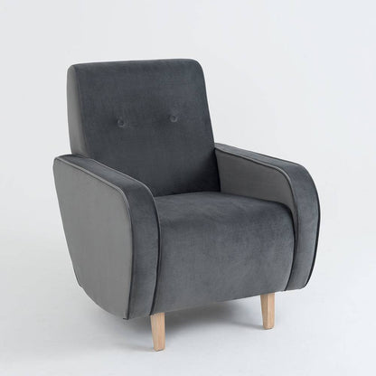 Poltrona PANDA - Grigio, naturale