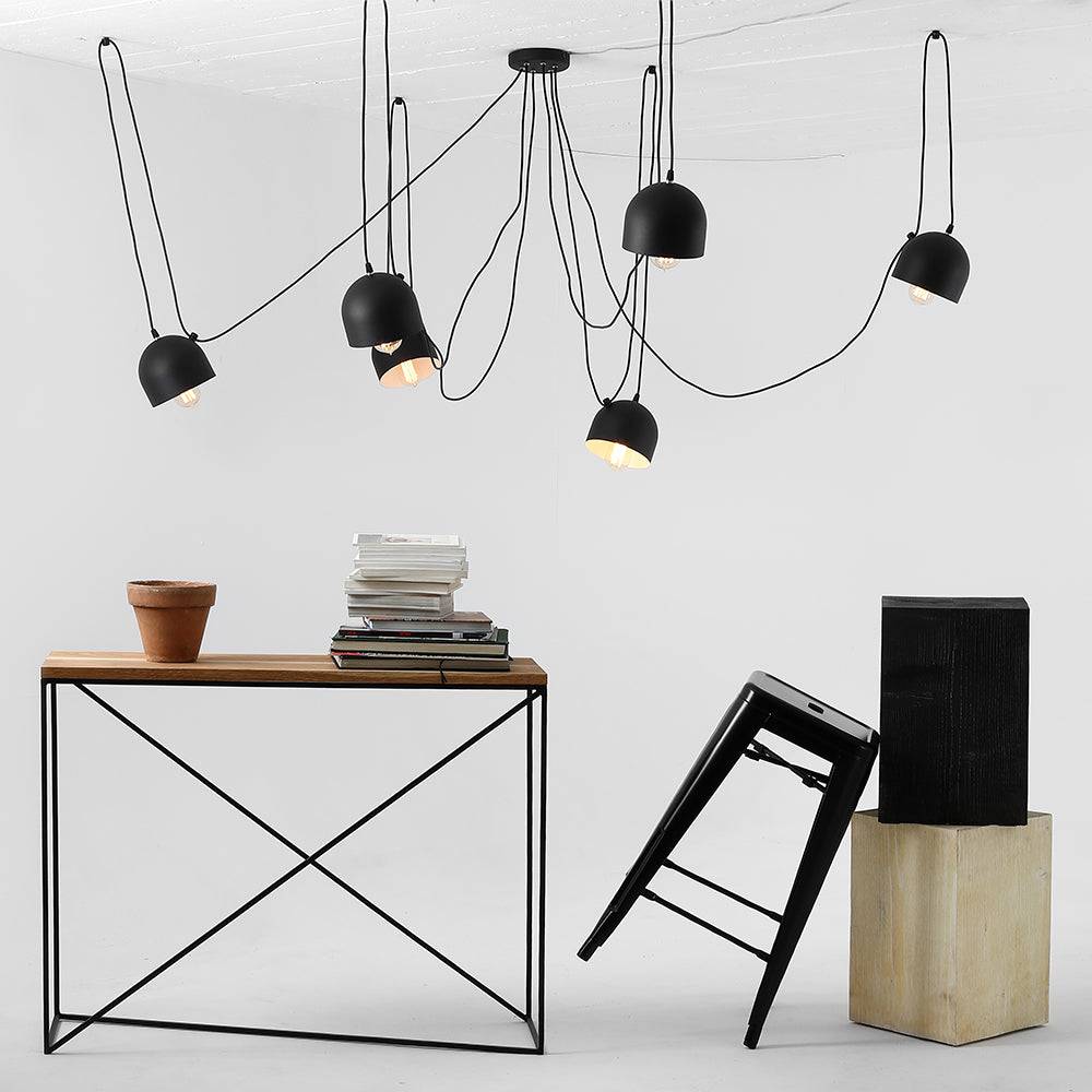 Lampadario POPO 6 - Nero